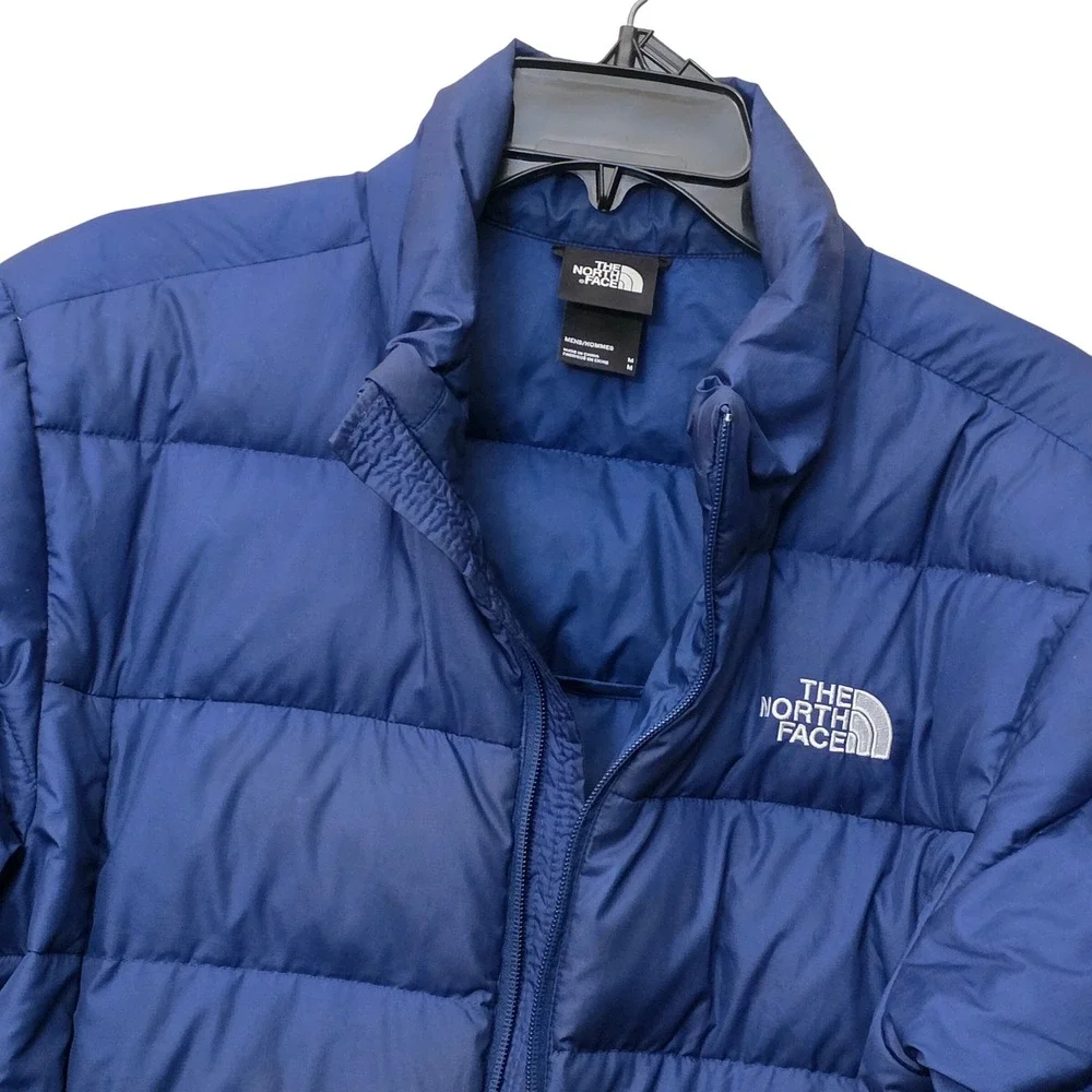 The North Face Mens Aconcagua 2 Blue 550 Down Puffer Jacket NF0A47DU Size M